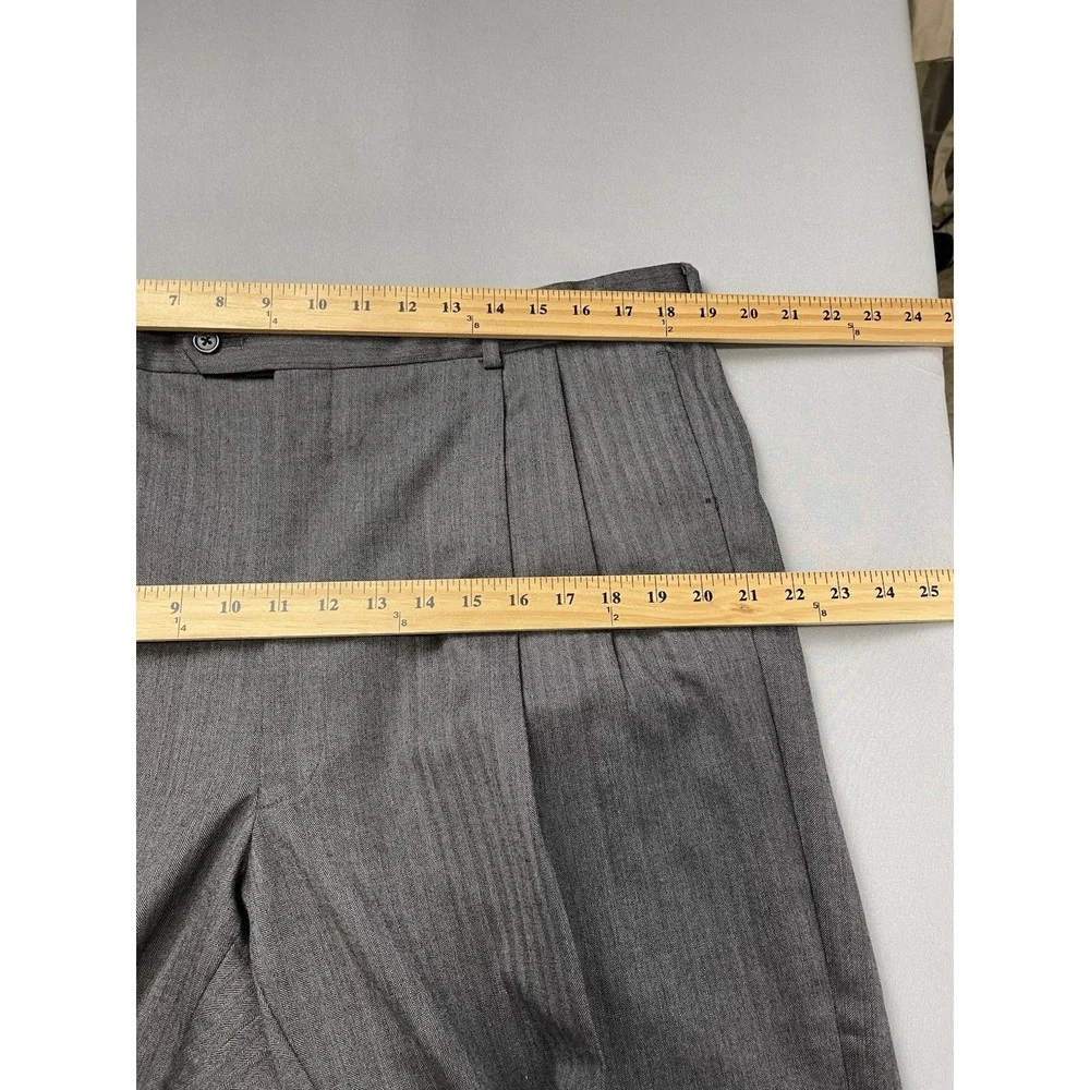 Jos‎ A Bank Mens Suit 43 Gray Wool Signature Collection Blazer Pants 38 Wedding